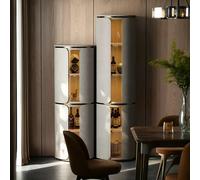 Weilai Concept Triton Wine Rack And Wine Cabinet, Leather - 80cm Height - Made-to-order Only
