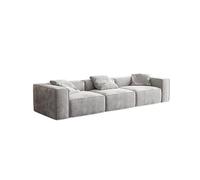 Weilai Concept Yetta Three Seater, Four Seater Sofa, Corner Sofa, Grey Velvet - Light Grey - Three Seater 305cm