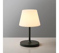 WEILAILUX Outdoor Battery Operated Table Lamp Waterproof, 4000mAh Cordless Table Lamp Rechargeable, Touch Dimmable Desk Lamp, LED Night Light for Patio Camping Restaurant Home, H9.6in, Dark Grey