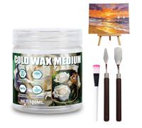 WEILAOK Cold Wax Medium for Art, Wax Medium for Watercolour, Transparent Cold Waxs Sealant for Texture Art And Thickness, Mixed Media Creation,Suitable for People Who Enjoy Drawing, 100ml