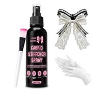 WEILAOK Fabric Stiffener Spray, Starch Spray for Stiffening Fabric, spray Starch for Crafting, Transparent and Quick-Drying, Suitable for Setting Cotton, Wool, Denim, Other Fabrics, 120ML