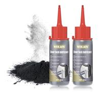 WEILAOK Graphite Powder for Locks, Ultion Door Lock Lubricant, Lock Lubricant Graphite Spray, graphites Spray for Lubricating Door locks, Window Hinges, Door and Window Tracks, etc, 60 Ml*2
