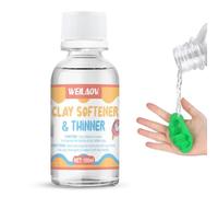 WEILAOK Liquid Clay, Translucent Polymer Clay, Liquid Polymer Clay, Clays Softener & Thinner, Softening/Moisturizing Clay, Suitable for Various Clays Types, 100ml