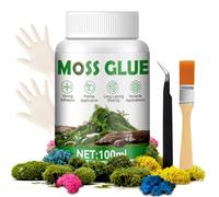 WEILAOK Moss Glue, Craft Glue Strong, Liquid Glue, Modelling glue Transparent after Drying, Suitable for Creating Moss Paintings and Moss Walls, Strong and Durable, 100ml