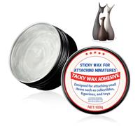 WEILAOK Tacky Wax Adhesive, Tacky Wax, Removable Tacky Glue, Adhesive Putty Specifically Designed for Fixed Miniature Models, Transparent and Residue-Free, 130g