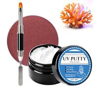 WEILAOK Uv Putty, Model Putty, Uv Light Fast Curing Clay for Miniature Model Repair, Quick-Curing, with a Fine Paste Texture, Multi Models Filler for 3D Prints Crafts, 50G