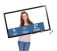 WEILEHAPPY 24-Inch Infrared Touch Frame - Driver-Free Plug & Play Touch Screen Panel, Anti-Glare & High Sensitivity, Compatible with Touch Screen TVs, Smart Boards, Industrial Monitors (Black, 24 in)