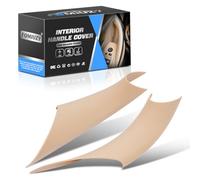 WEILEITE Front Interior Door Pull Handle Grab Armrest Cover Trim Protector Compatible with 320,328,330,335,M3 2012-2018 BMW 428, 435,M4 2014-2017 Replace 51417279311(Beige,Pair)