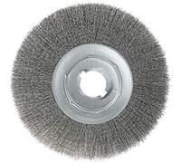Weiler 01320 12" Narrow Face Crimped Wire Wheel, 014" Steel Fill, 2" Arbor Hole