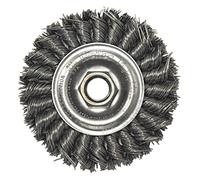 Weiler 13117 Standard Twist Knot Wire Wheel 4", 020" Steel Fill, 3/8"-24 Unf Nut, Made in The USA (Pack of 5)