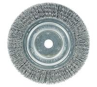 Weiler 36203 Wolverine 6" Crimped Wire Wheel.014" Steel Fill, Medium Face, 5/8"-1/2" Arbor Hole, Made in The USA