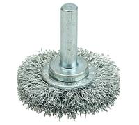 Weiler 36208 Wolverine 1-1/2" Crimped Wire Wheel.012" Steel Fill, 1/4" Stem (Pack of 10)