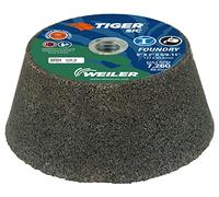 Weiler 68354 Tiger SiC Type 11 Flaring Cup Wheel, C16-Q, 5/3-3/4 x 2 x 5/8-11, Rim 1", Back 3/4", (Pack of 5)