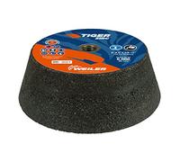 Weiler 68361 Tiger ZIRC Type 11 Flaring Cup Wheel, ZAC16-Q, 6/4-3/4 x 2 x 5/8-11, Rim 1.5", Back 3/4", (Pack of 5)