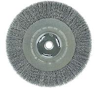 Weiler Steel Wheel Brush 0.014 in Bristle Diameter - Arbor Attachment - 8 in Outside Diameter - 5/8 in Center Hole Size - Package Type: Standard - 36206 [PRICE is per EACH]