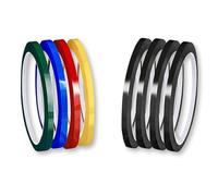Weilin 10 Pcs Whiteboard Tape, White Board Tape Lines, 3 mm Width Self Adhesive Whiteboard Gridding Tapes for Graphic Chart, Presentations and Artwork