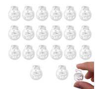 Weilin 20 Pcs Toggles for Drawstrings, Cord Lock Stopper End Spring Stop, Plastic Roman Blind Clips, Drawstring Toggle Single Hole for Drawstring Clothing Shoelace Bag Camping