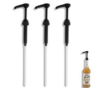 Weilin 3 Pcs Syrup Pump, Coffee Syrup Pump, Compatible with Monin Syrup Pump for Most 750ml to 1l Bottles with a Height Not Exceeding 28 cm (Black)