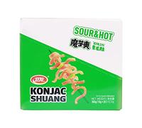 WeiLong Konjac Snack, Spicy Hot Strips, Spicy Snacks Latiao La tiao, Chinese Snacks Moyushuang, Spicy and Sour Flavor, 卫龙辣条，魔芋爽(酸辣), 18g*20 Bags, Pack of 1