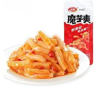 Weilong latiao konjac spicy strips, Large gluten, Hot Slices, Chinese latiao spicy stick, Vegetarian, Konjak silk food, Spicy snack gift pack, Casual snacks, Spicy noodles (Spicy flavor,80 packs)