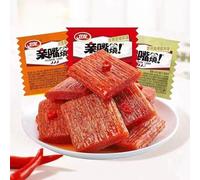 Weilong Qinzuishao spicy strips Latiao,12g/bag,Kissing Spicy stick small gluten,Ready-to-Eat hot and spicy gluten,Famous Chinese Special Snack gift pack,Instant casual snack (Mixed 3flavors,5bag)