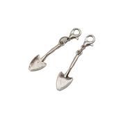 weilove 2Pcs Ancient Silver Gardening Tool Shovel Clip Charm for Bracelets, Necklaces, Earring Charm, Zipper Pulls for Purses