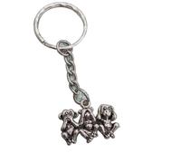 weilove Monkey keychain, Three Wise Monkeys, Monkey Gifts, See No Evil, Hear No Evil, Speak No Evil, Monkey jewelry