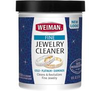 Weiman Cleaner Liquid Restores Shine and Brilliance to Gold, Diamond, Platinum Jewelry & Precious Stones &ndash 7 fl. oz, Metal, Multi, 177 ml (Pack of 1)