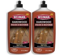 Weiman Wood Floor Polish and Restorer 32 Ounce (2 Pack) - High-Traffic Hardwood Floor, Natural Shine, Removes Scratches, Leaves Protective Layer - Packaging May Vary