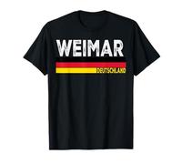 Weimar Germany Retro Flag Vintage Travel Souvenir Design T-Shirt