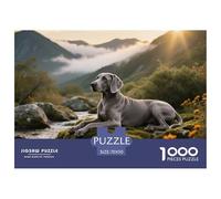 Weimaraner, 1000-piece Puzzle, Leisure And Mental Challenge in One, Perfect for Collectors Or Art Lovers, Suitable for Ages 10+, Pet Dog, 70x50cm/1000pcs