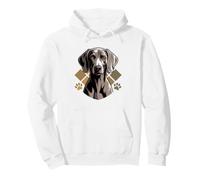 Weimaraner Dad Hunting Dog Grey Ghost Bird Hunter Pullover Hoodie