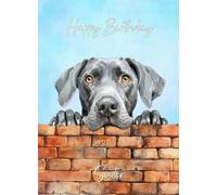 Weimaraner Dog Birthday Card for Sister