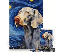Weimaraner Dog Jigsaw Puzzle 1000 Piece Think Training Casual Enjoyment Defined Edges Bday Surprise (50x75cm)