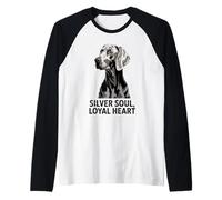 Weimaraner Love | Silver Soul Loyal Heart Dog Raglan Baseball Tee
