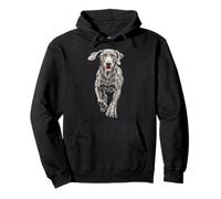 Weimaraner Running Dog Pullover Hoodie