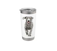 Weimaraner Running Dog Stainless Steel Insulated Tumbler
