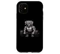 Weimaraner Weightlifting Bodybuilder Workout Gym Dog Lover Case for iPhone 11