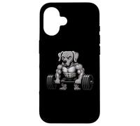 Weimaraner Weightlifting Bodybuilder Workout Gym Dog Lover Case for iPhone 16