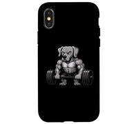 Weimaraner Weightlifting Bodybuilder Workout Gym Dog Lover Case for iPhone X/XS