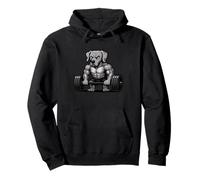 Weimaraner Weightlifting Bodybuilder Workout Gym Dog Lover Pullover Hoodie