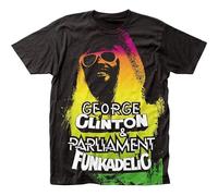 WEIMEIDA Funkadelic George Clinton Parliament Big Print T-Shirt Black XL