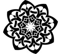 WEIMEIJIE Mandala Pattern Hindu Buddha Image Wall Sticker Vinyl Wall Sticker Studio Office Wall Art Decal