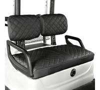 WEIMELL Vinyl Leather Golf Cart Front Seat Cover for Yamaha G2-G22 - Black | Fits Yamaha G22 G19 G16 G14 G11 G9 G2 OEM Ordinary Cushion, No Tools Needed Easy to Install & Clean