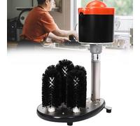 WEIMILOR 5-Brush Electric Glass Washer 1200 Cups/H, Upright Five Brush Electric Glass Washer Wine Glass Cleaning Machine Bar Glass Washer for Wine Glass Beer Cup, Bar Kitchen Café