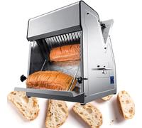 WEIMILOR Commercial Grade Electric Bread Slicer - 12mm Thickness Setting, 31-Slice Automated Machine for Bakery Stores & Serious Home Bakers