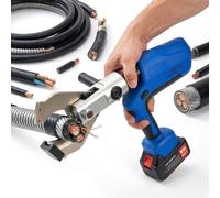 WEIMILOR Cordless Hydraulic Cable Cutter with LED Display, Electric Shears 150KN-250KN Power Fits 85mm-120mm Cu/Al Cable Includes Two 18V 4.0Ah Batteries Handheld Electrical Wire Cutting 120mm