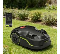 WEIMILOR Cordless robotic lawnmower, recommended for lawns up to 800 m², 360° AI & LiDAR 3D mapping, 5 cm edge cutting, pet-friendly, all-terrain, efficient U-shaped mowing pattern