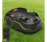 WEIMILOR Cordless robotic lawnmower with perimeter wire, recommended for 500 m², max. 600-800 m², Vision robotic lawnmower, AI automatic mapping, virtual boundary, multi-zone management