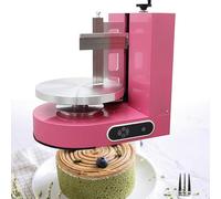 WEIMILOR Electric Cake Icing Machine 4-12 Inch/4-16 Inch 304 Stainless Steel Scraping for Stable Fast Cake Frosting Smoother Decorating 40-180 RPM Low Noise Automatic for Butter Cream,4-16In